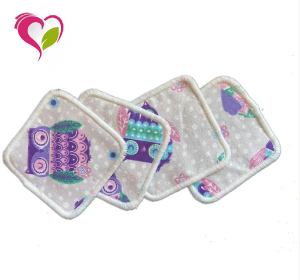 Pads 2021 Hot Pattern Prints Bamboo Cotton Washable Deep Cleansing Makeup Remover Pads Bamboo