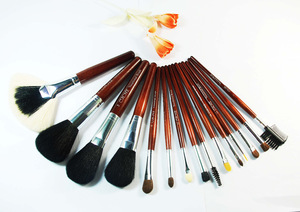 private label oval cosmetics makeup brushes with face brush, eyebrow brush and makeup kit set