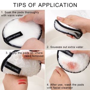 Private Label Reusable Extra-Softness Microfiber Cotton Face Cleansing Makeup Powder Magic Remover makeup remover pads