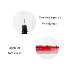 Red Black 0.5mm Waterproof Permanent Marker Pen Body Art Tattoo Eyebrow Lip Skin Marker With Ink Surgical Single Tip