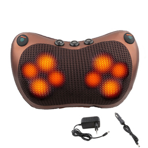 Relaxation Massage Pillow Vibrator Electric Shoulder Back Heating Kneading Infrared therapy pillow shiatsu Neck Massager