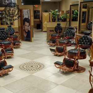 Salon equipment hair salon furniture barbershop supplies luxury gold barber chair