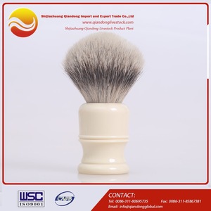 silverstip badger hair white tip mens shaving brush