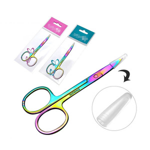 Stainless Steel Eyebrow makeup Eye Brow Scissors Facial Hair Trimmer Grooming Scissors Manicure Scissors