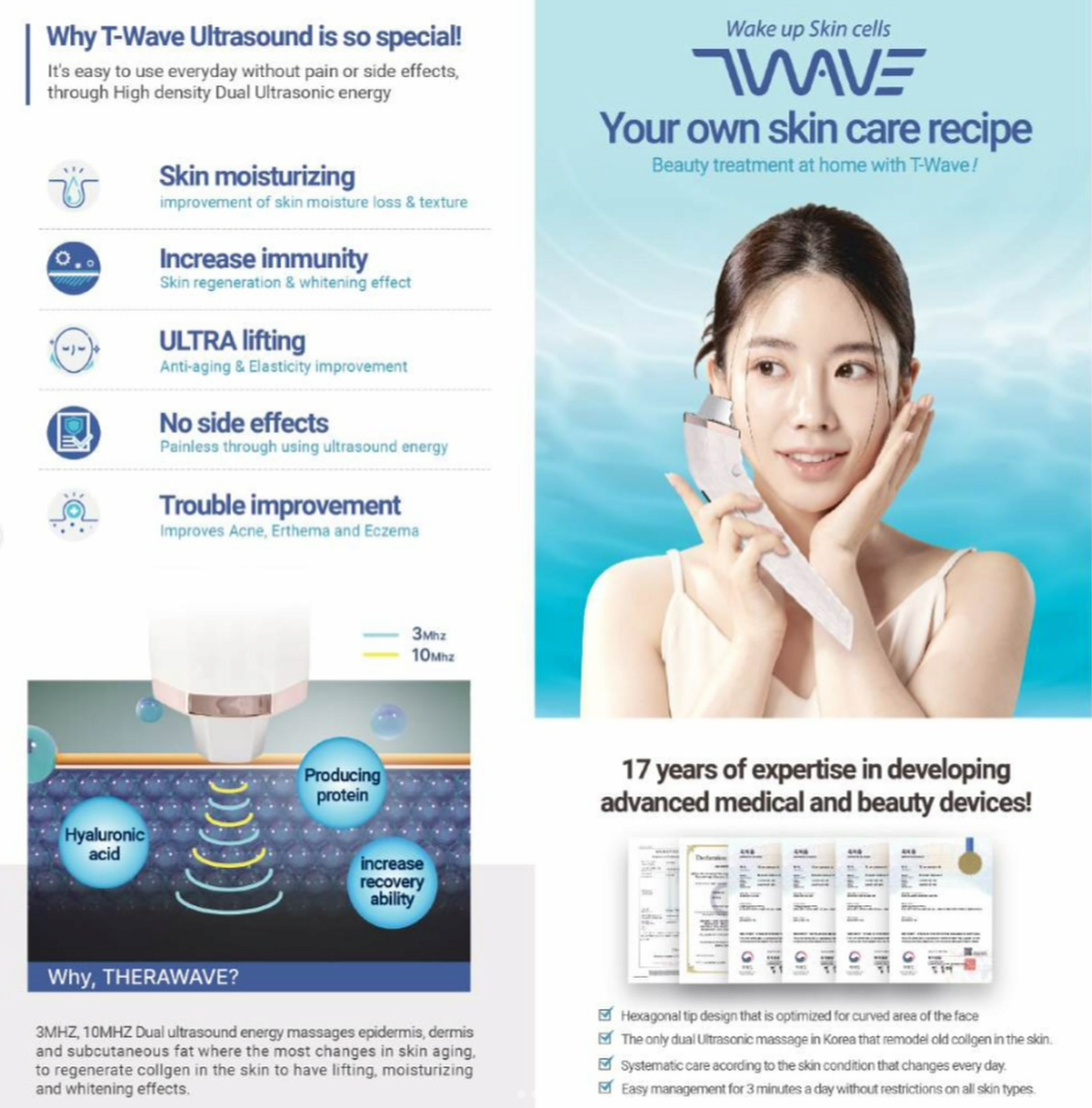 THERAWAVE Water Drop Ultrasound Solution, Total Skin Care