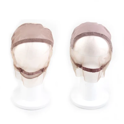 Transparent Brown Glueless Weaving Cap 360 Lace Wig Cap with Adjustable Elastic Straps