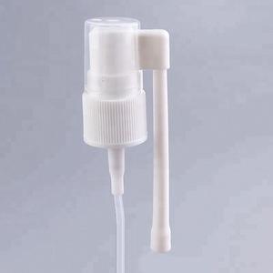 White Plastic Medical  Long Spray Nozzle Oral Mouth Spray Pump Sprayer Nasal Sprayer (NS17)