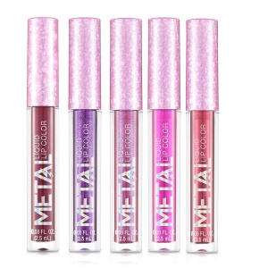 Wholesale Cheap Purple No Brand Logo Metal Makeup Lip Gloss