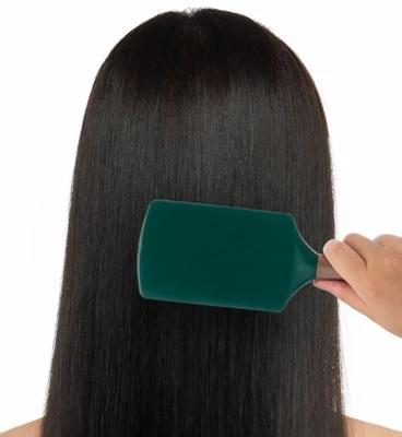 Wholesale Dark Green Antistatic Massage Beauty Large Plate Hair Comb Brush