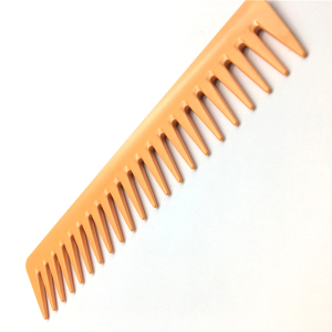 wholesale good quality plastic wide tooth colorful plastic logo comb