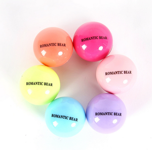 Wholesale Organic Cute Natural Organic Moisturizing Round Roller Ball Shape Lip Balm