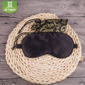 Wholesale portable silk travel eye mask, black eye mask for sleeping