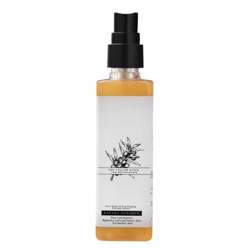 Timeless Beauty Secrets Organic Seabuckthorn Hyaluronic Acid Skin Lightening Face Toner For Dry, Mature, Pigmented Skin