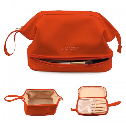 Cosmetic bag makeup pouch