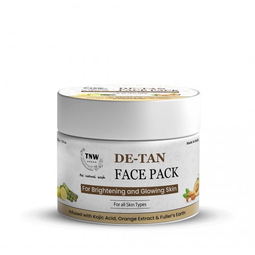 TNW – The Natural Wash D-Tan Face Pack for Glowing & Radiant Skin | Effective Tan Removal Face Pack | Anti-Tan Face Pack with Orange Extract