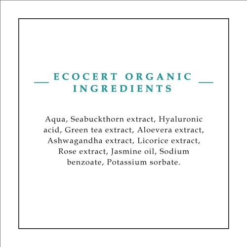 Timeless Beauty Secrets Organic Seabuckthorn Hyaluronic Acid Skin Lightening Face Toner For Dry, Mature, Pigmented Skin
