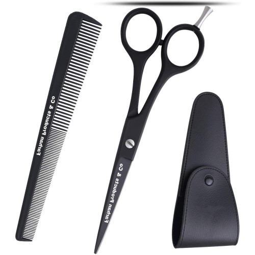 Custom Stainless Steel Sharp Slim Barber Scissors Makeup Scissors Beauty Small Straight Eyebrow & Beard Hair scissors