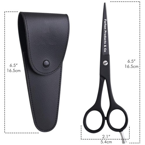 Custom Stainless Steel Sharp Slim Barber Scissors Makeup Scissors Beauty Small Straight Eyebrow & Beard Hair scissors