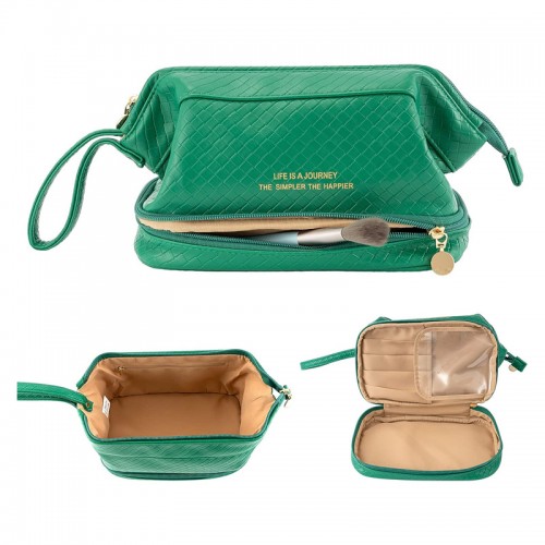 Cosmetic bag makeup pouch