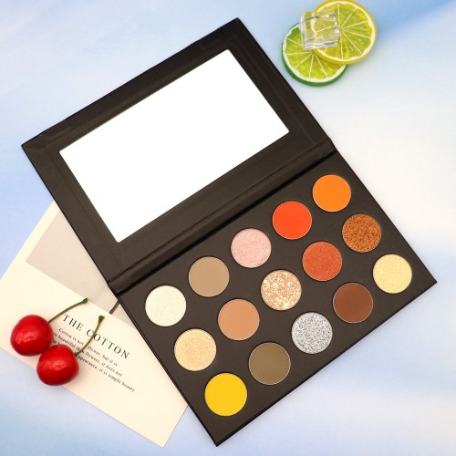 Private Label DIY Eyeshadow High Pigment Matte Shimmer Eyeshadow Palette Long Lasting