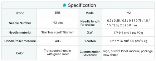 Derma Roller In Stock Microneedle Derma Roller 192 derma roller skin