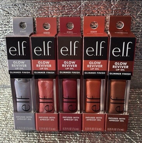 e.l.f. Glow Reviver Lip Oil, Nourishing Tinted Lip Oil For A High-shine Finish