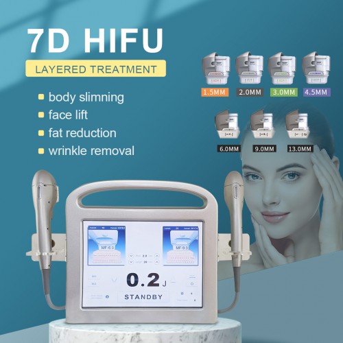 Hifu 7D Focused Ultrasound Body Slimming Facelifting Machine 7dhifu Winkle Removal
