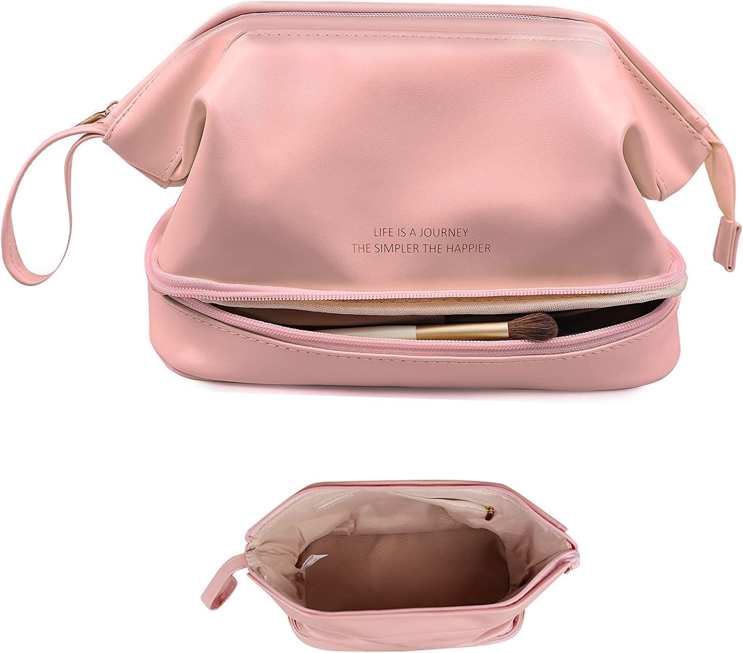 Cosmetic bag makeup pouch