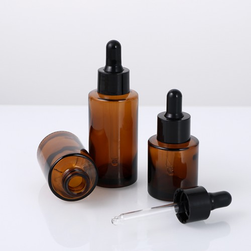 glass skincare cosmetic glass dropper bottle essential oil glass bottle with pipette