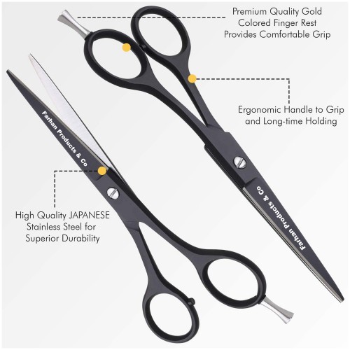 Custom Stainless Steel Sharp Slim Barber Scissors Makeup Scissors Beauty Small Straight Eyebrow & Beard Hair scissors