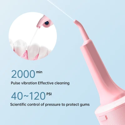 3 Modes Oral Irrigator Rechargeable Water Floss Portable 1800ml Irrigator Dental Water Flosser Jet Teeth Cleaner with UV