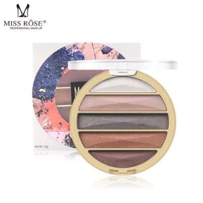 5 Colors Waterproof Portable Eyeshadow Cosmetics Pearlescent Matte Blending Mini