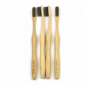 Biodegradable Bristles Ergonomic Handle Bamboo Toothbrush