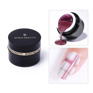 BORN PRETTY 5ml 2 in 1 3D Painting Gel Glitter Micro-carving Soak Off UV Nail Gel Polish One-shot Color Drawing Painting Gel