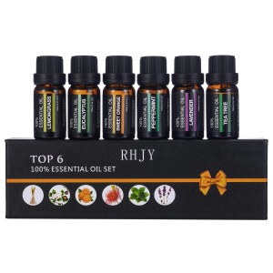 Bulk sale 6 Scents Perfume Diffuser Use 10ml Essential Oils Set Fair Trade 100% Pure Essential Oil For Gift