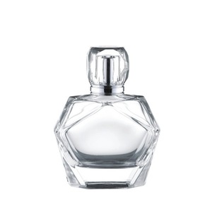 cosmetic packaging hot products wholesale 100ml square clear glass bottle crystal perfume bottle