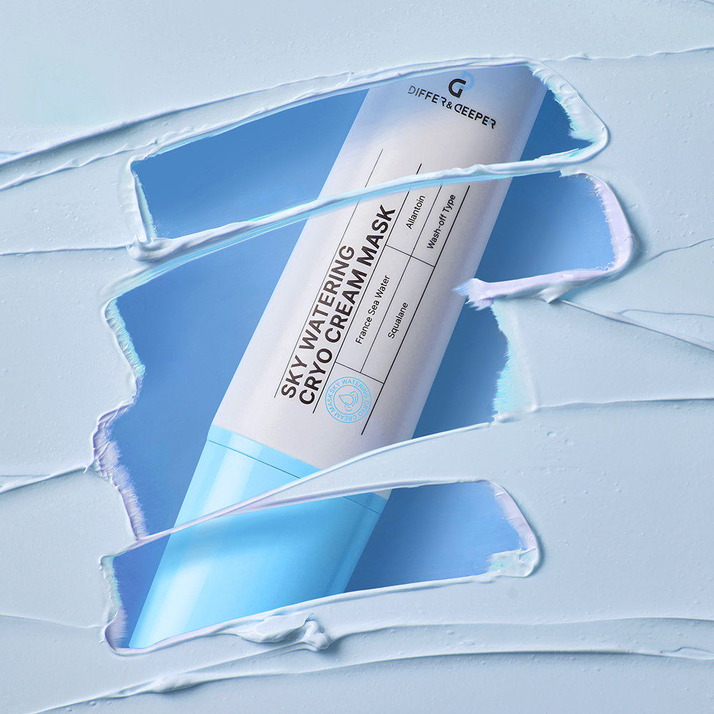 CPNP_DIFFER&amp;DEEPER Sky &amp; Pink Cream Mask, Moisturize, Toning, Tone up, Mask, wash-off