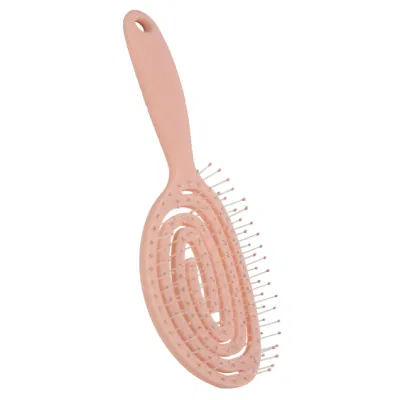 Custom Color Waterproof Massage Plastic Portable Pink Detangling Hair Brush