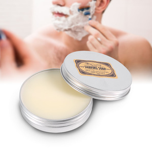 Deluxe Mens Round Facial Goat Milk Beard Shaving Soap Barbering Shave Tool