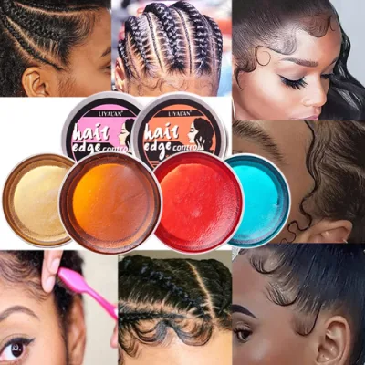 Extra Strong Hold Braid Edge Gel for Black Women Non-Greasy