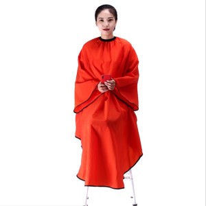 Factory customized hairdressing barber cape with sleeves