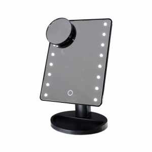 Factory wholesale INS touch screen Battery and USB Powered 16 lights 180 Degree Free Rotation makeup led mirror