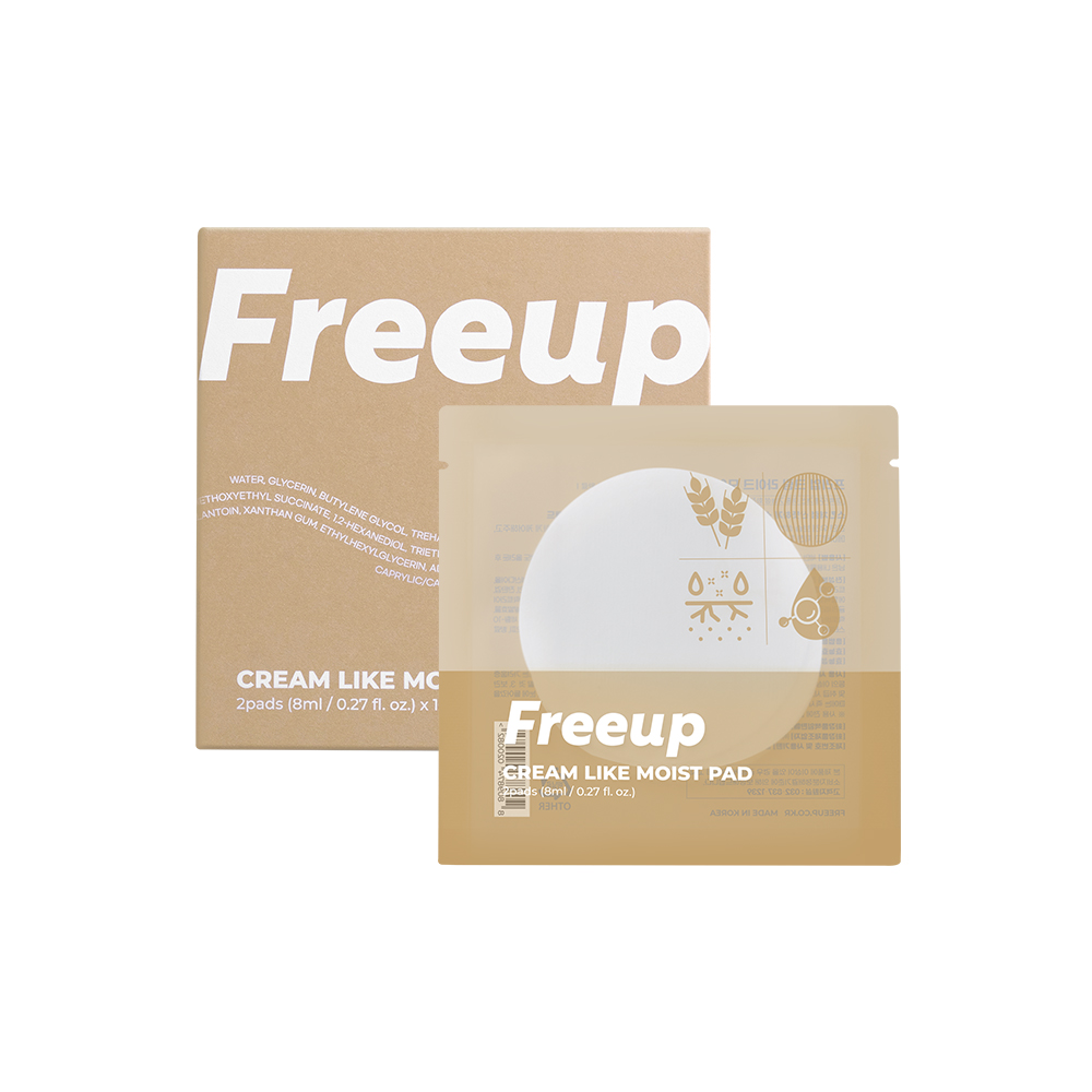 Freeup Cream Like Moist Pad (Portable / Pack of 10) (CPNP/FDA)