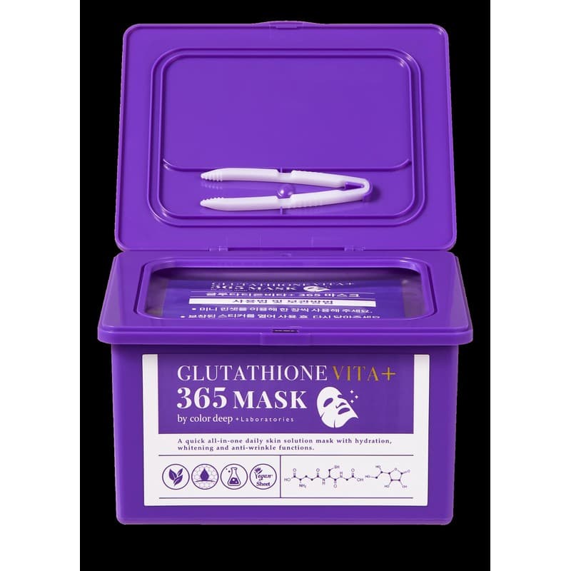 Glutathione Vita Plus 365 Daily Sheet Mask for Brightening &amp; Hydration