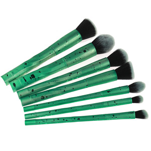 Hot Sale Complely Cosmetic Makeup Tools Green Makeup Brush Set