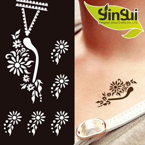 hot sale low price henna sticker tattoo stencils