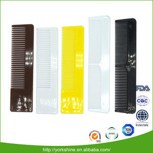 Hot selling unbreakable curved plastic hair comb used in hotel travel and home