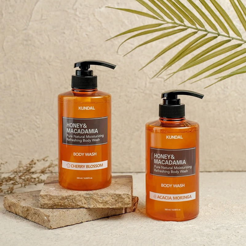 (KUNDAL) Honey &amp; Macadamia Pure Body Wash [Pink Grapefruit] 500ml