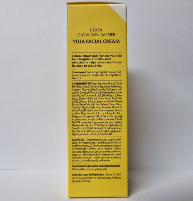 LIZARA Glow Skin Barrier Yuja Facial Cream