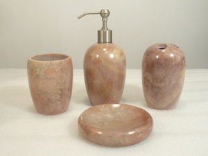 Marble 4 Pieces  Bathroom Accessories Sets